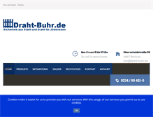 Tablet Screenshot of draht-buhr.de